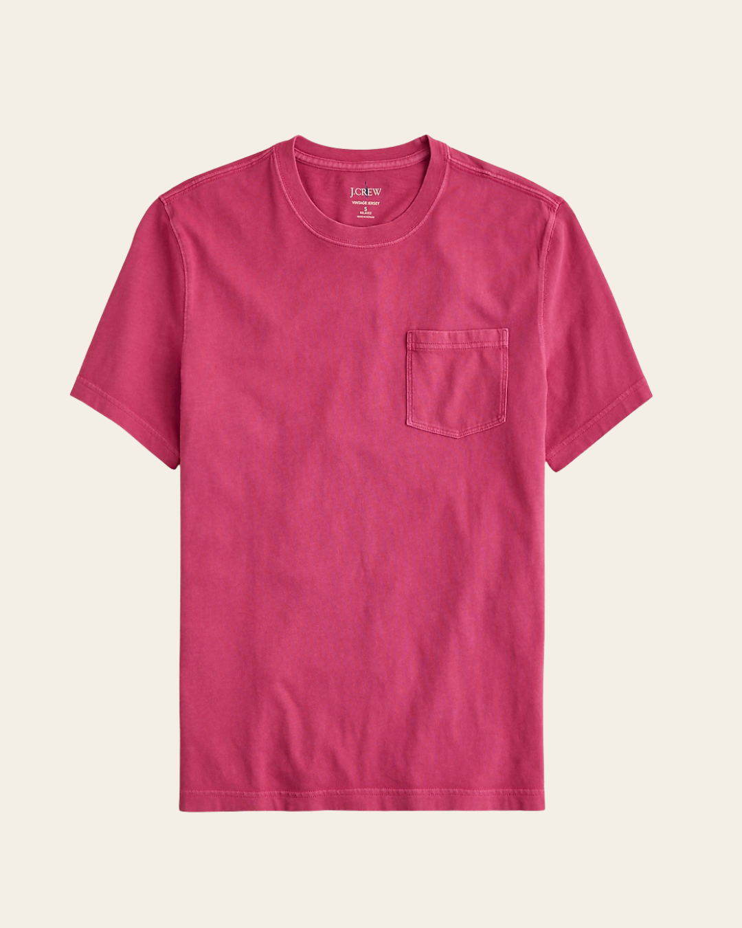 Vintage-Wash Cotton Pocket T-Shirt By J.Crew