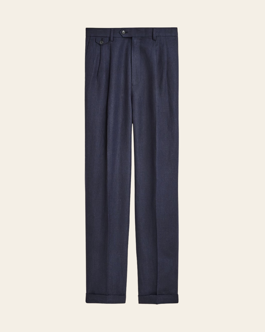 Relaxed-Fit Double-Pleated Trouser In Linen Herringbone J.Crew