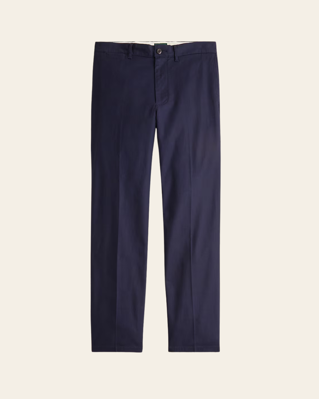 Straight-Fit Creased Twill Trouser By J.Crew