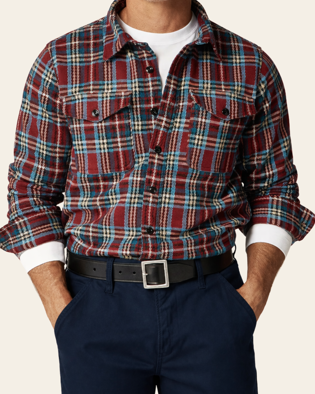 Seaboard Soft Knit Shirt In Plaid By J.Crew