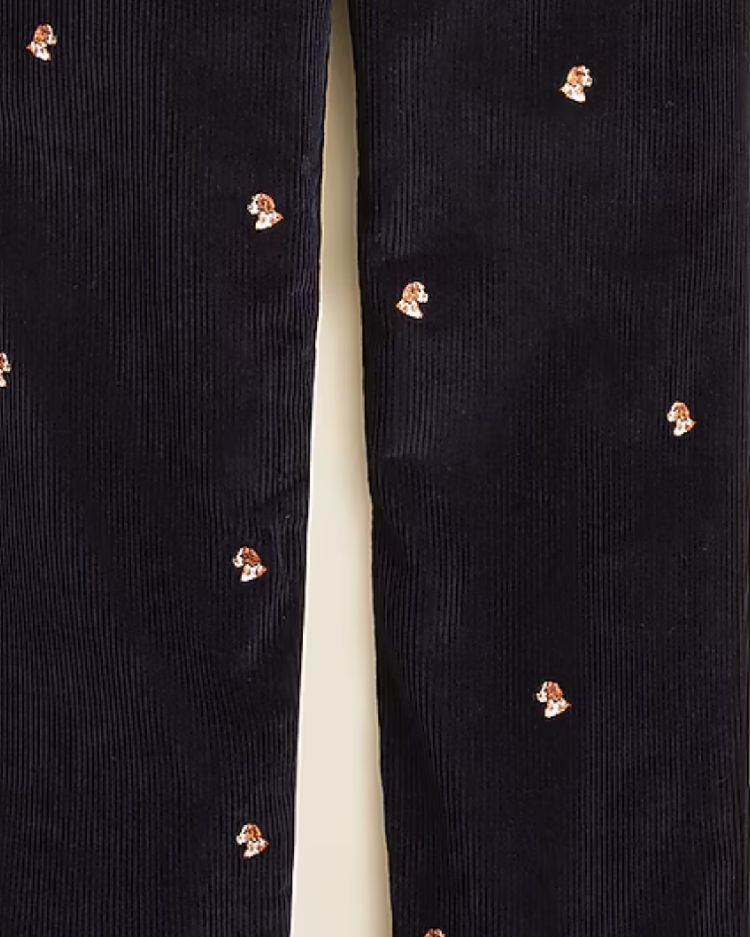 Classic-Fit 8-Wale Corduroy Pant With Dog Embroidery