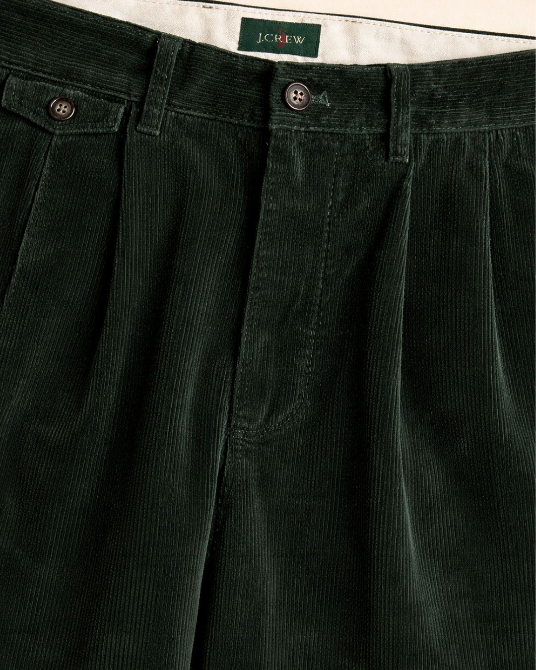 Relaxed Double-Pleated Corduroy Pant By J.Crew