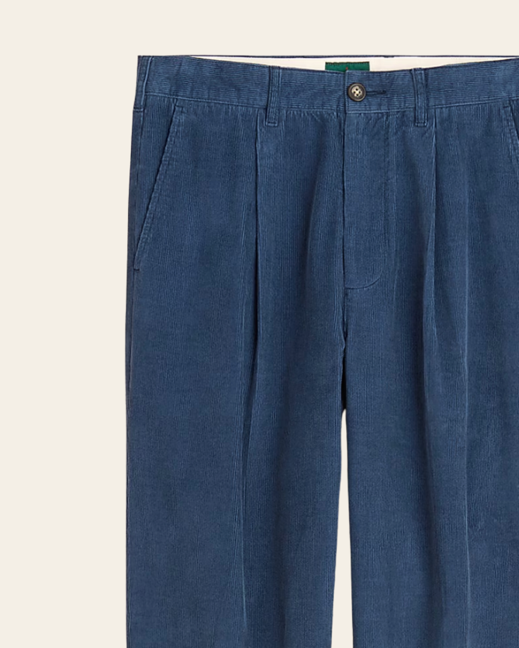 Classic-Fit Pleated 14-Wale Corduroy Trouser By J.Crew