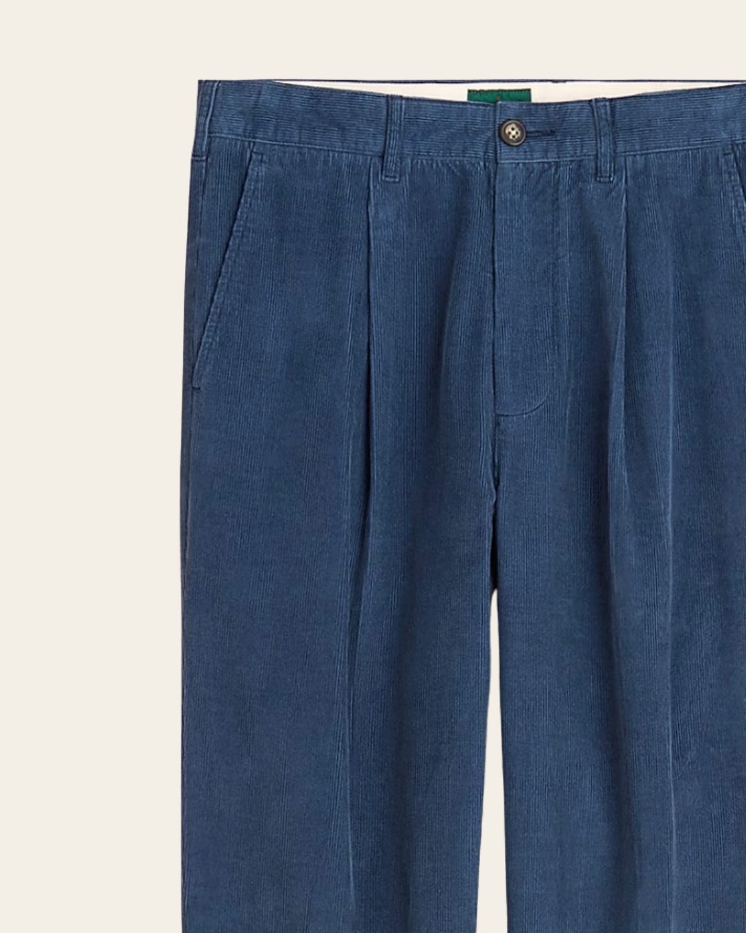Classic-Fit Pleated 14-Wale Corduroy Trouser By J.Crew