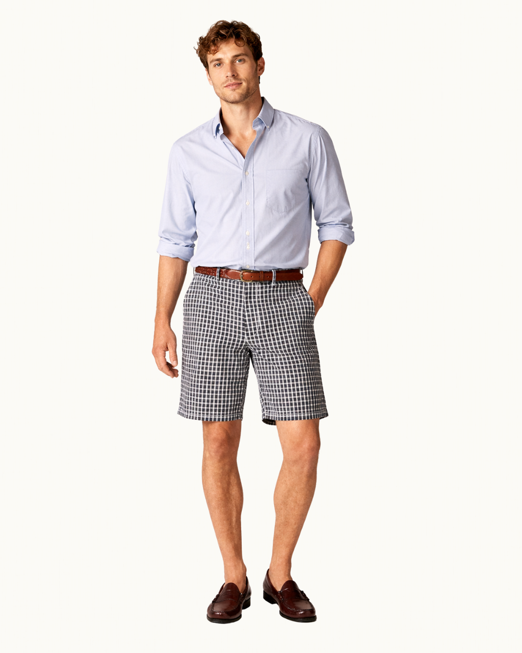 9" Relaxed Cotton Short (Seersucker) By J.Crew