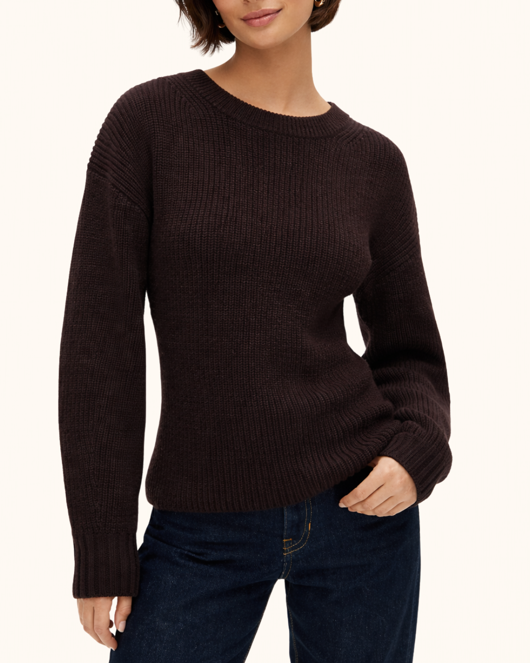 Fitted-Waist Crewneck Sweater (Merino) By J.Crew