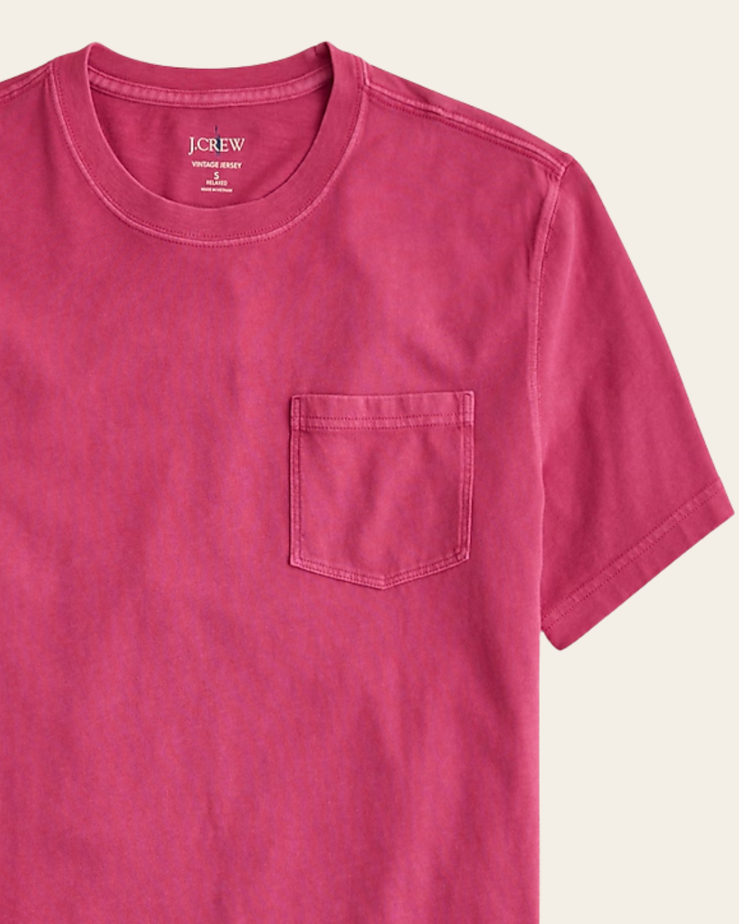 Vintage-Wash Cotton Pocket T-Shirt By J.Crew