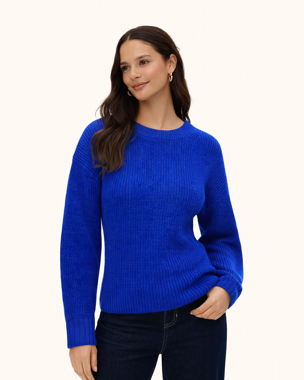 Fitted-Waist Crewneck Sweater (Merino) By J.Crew