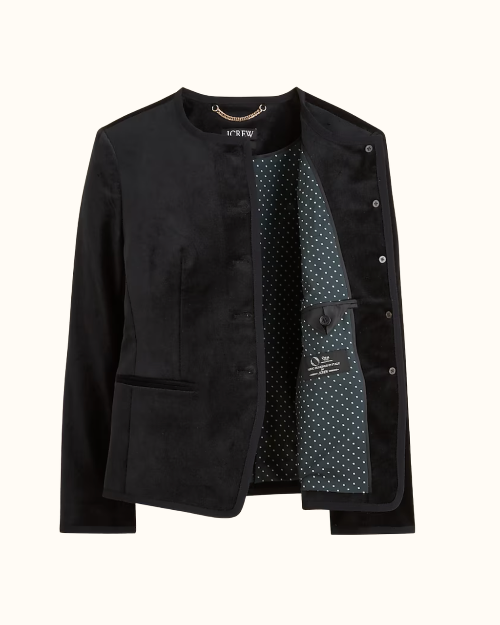 Cora Lady Jacket In Velvet By J.Crew