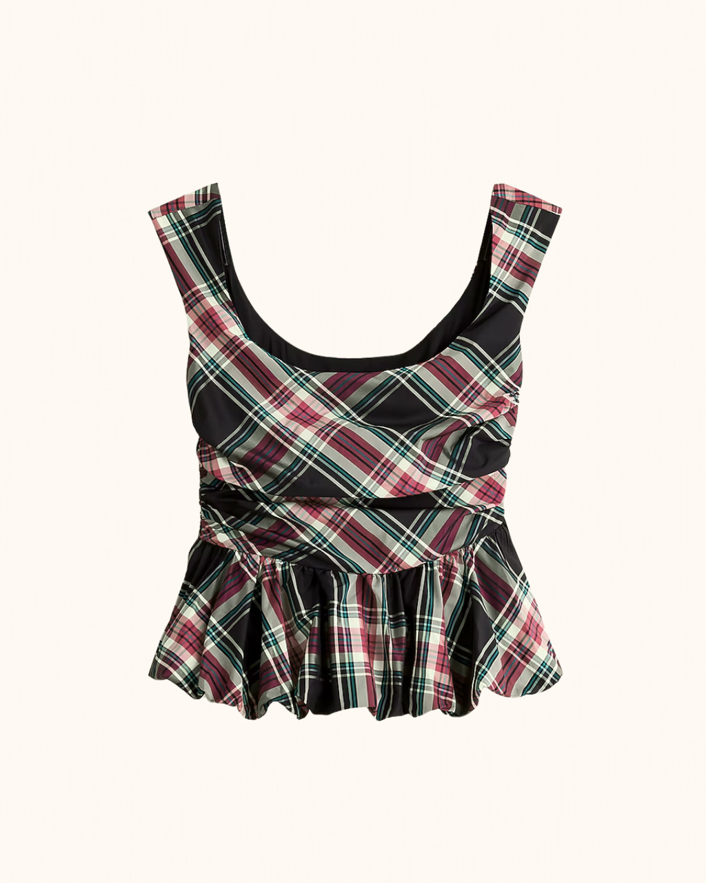 Scoopneck Bubble-Hem Tank Top By J.Crew