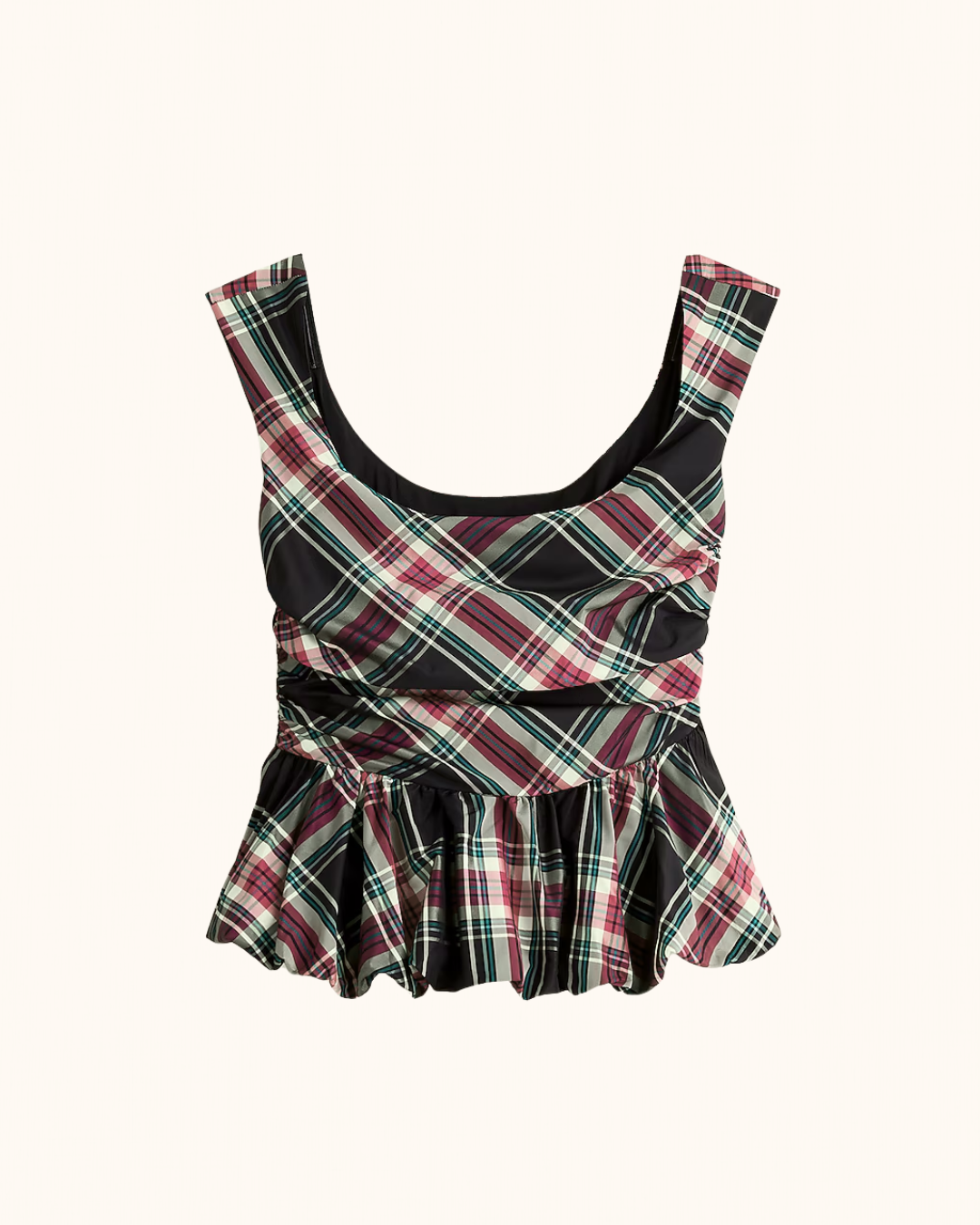 Scoopneck Bubble-Hem Tank Top By J.Crew