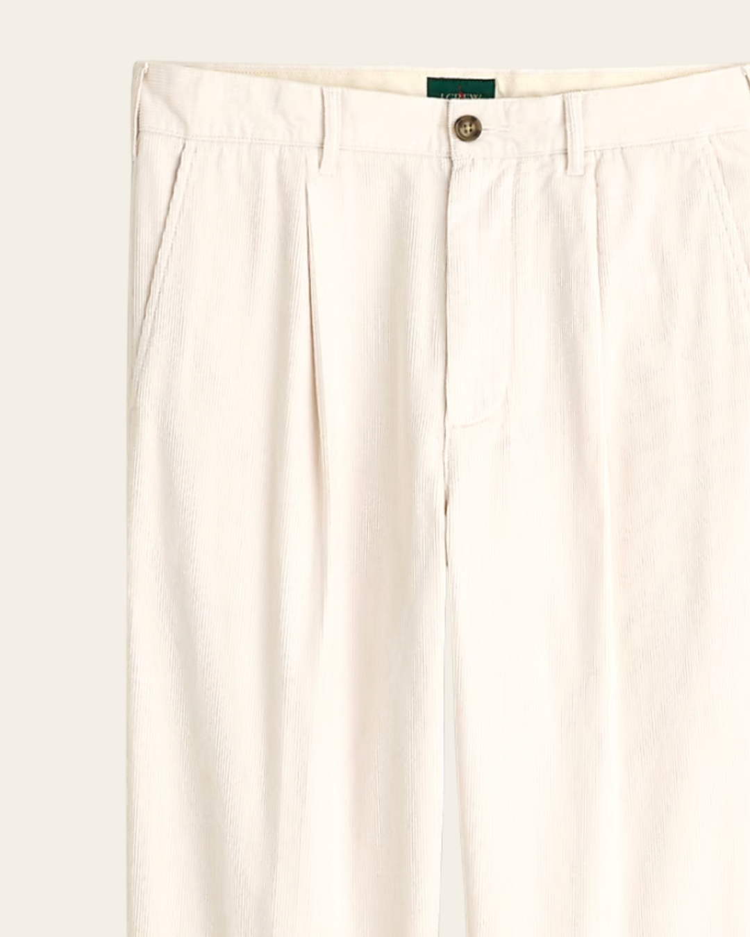 Classic-Fit Pleated 14-Wale Corduroy Trouser By J.Crew